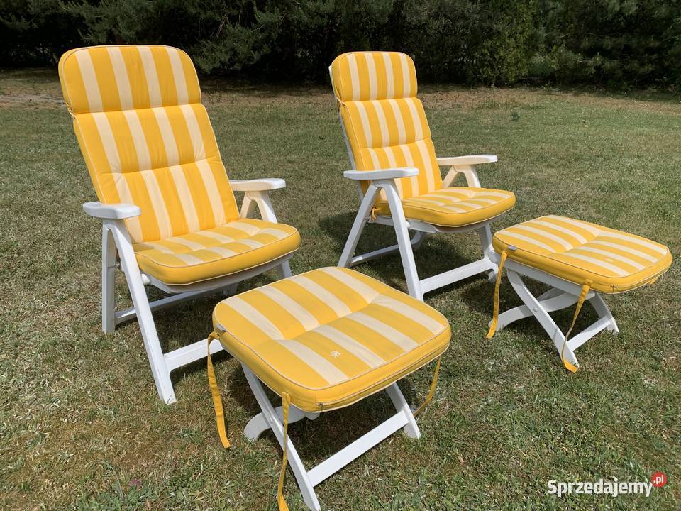 Materacyki Kettler na leżaki i podnóżek poduszki mazowieckie