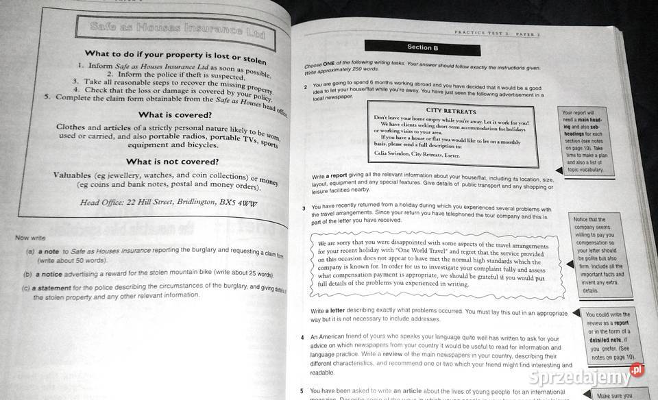 Focus on Advanced English CAE Practice Tests sprzedam