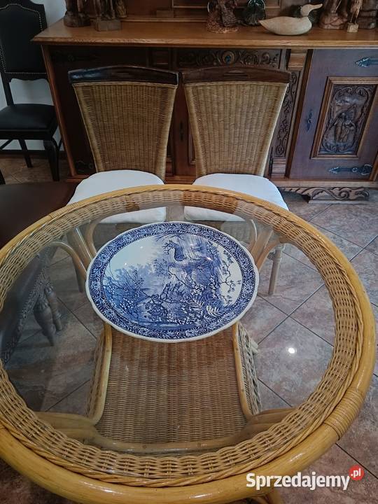 Zestaw ratanowy stół i dwa krzesła kujawsko-pomorskie Lipno