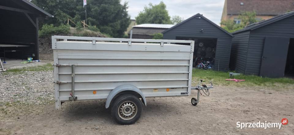 Przyczepa jednoosiowa box zamykana aluminiowa Motoryzacja lubuskie Lubsko sprzedam