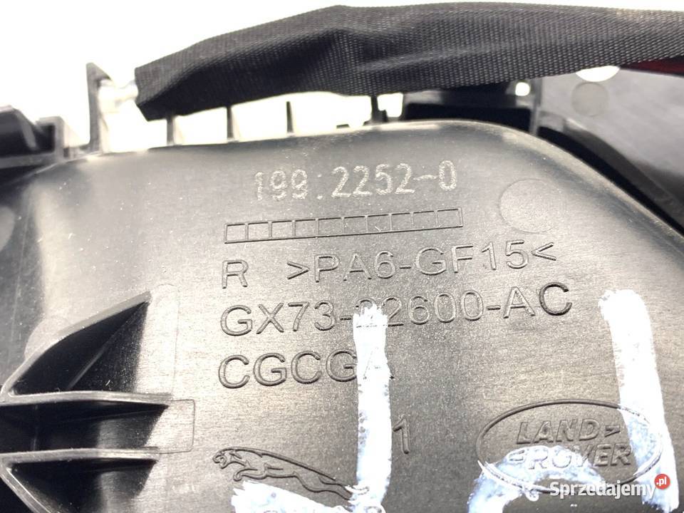 KLAMKA WEWNĘTRZNA PRAWY TYŁ JAGUAR FPACE SUV osobowe