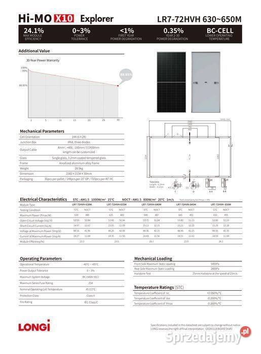 LONGi Solar 650W LR772HVH650 HiMO X10
