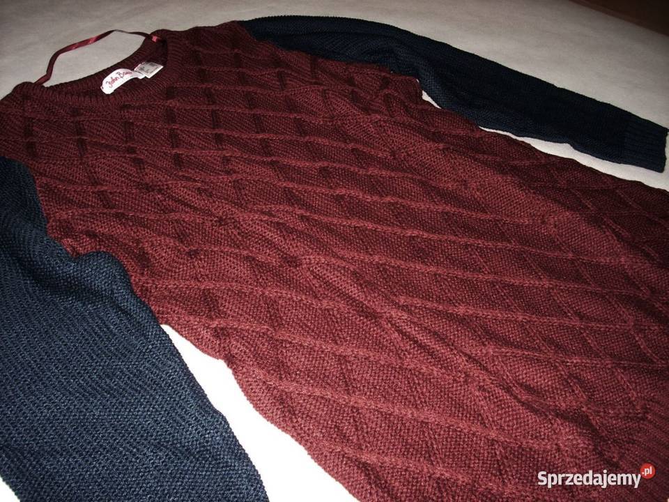John Baner NOWY Sweter 44 46 burgundowy Nowy Sącz