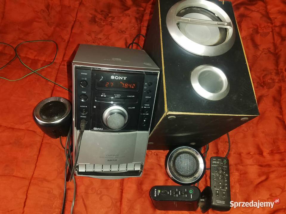Mini wieża Sony HCDEH10 z głosnikami Sony dolnośląskie