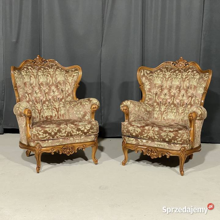 Barokowy komplet wypoczynkowy sofa czteroosobowa zachodniopomorskie