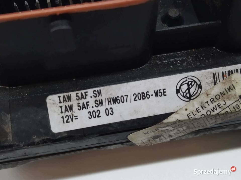 STEROWNIK SILNIKA 55192634 11 B 54 Fiat Panda I Rok produkcji 2003 Sterowniki