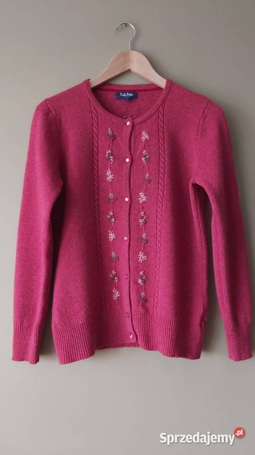 Piękny sweter Tulchan 100 lambswool rozmiar S Inny materiał Lublin