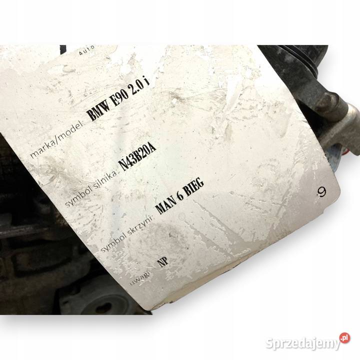 SILNIK N43B20 N43B20A BMW E81 E87 E60 E61 E90 osobowe lubelskie Chełm sprzedam