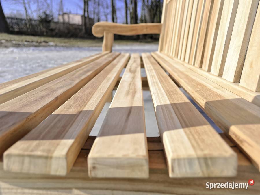 Ławka Oxford 150 z drewna teakowego NOGI 8 Kraków sprzedam