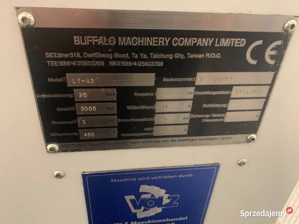 Tokarskie centrum CNC Challenger LT42 2015 z Warszawa