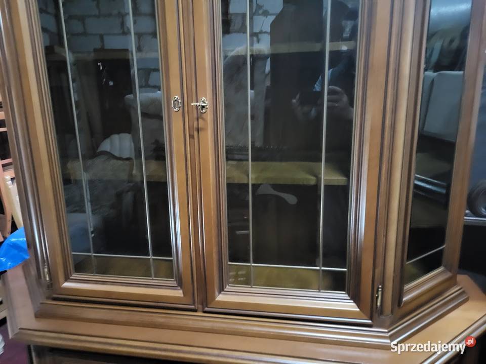 Piękny kredens bufet biblioteka serwantka orzech Sypniewo sprzedam