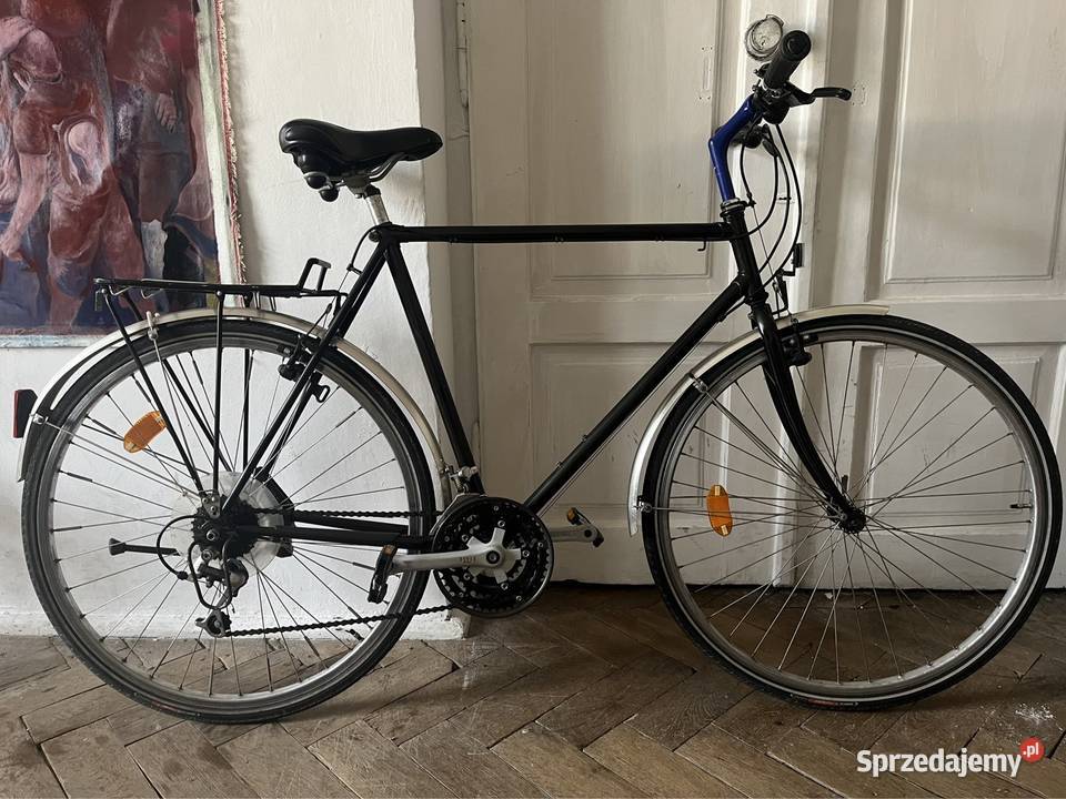 Rower czarny trekingowy miejski Falck Kraków