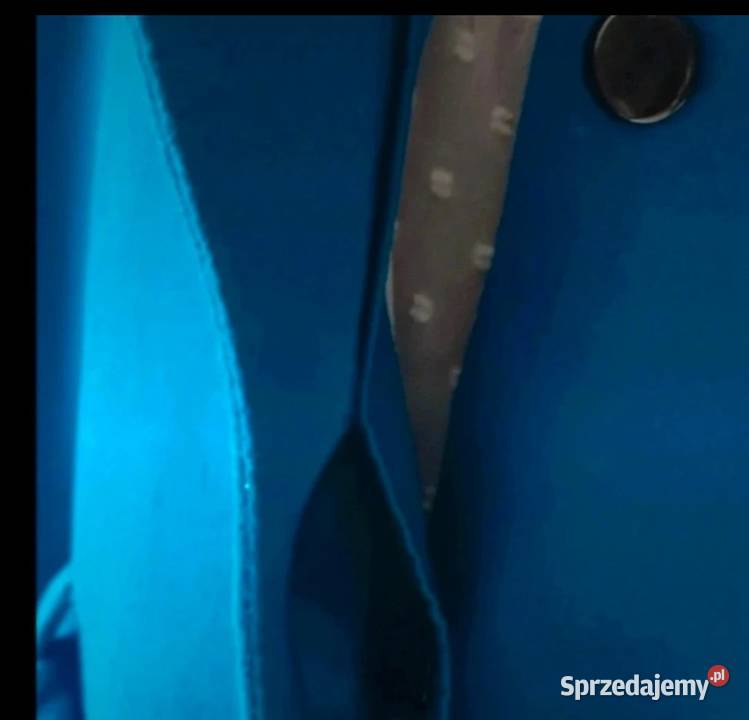 Płaszcz wełniany długi niebieski zimowy XXL 44 podkarpackie Krosno sprzedam