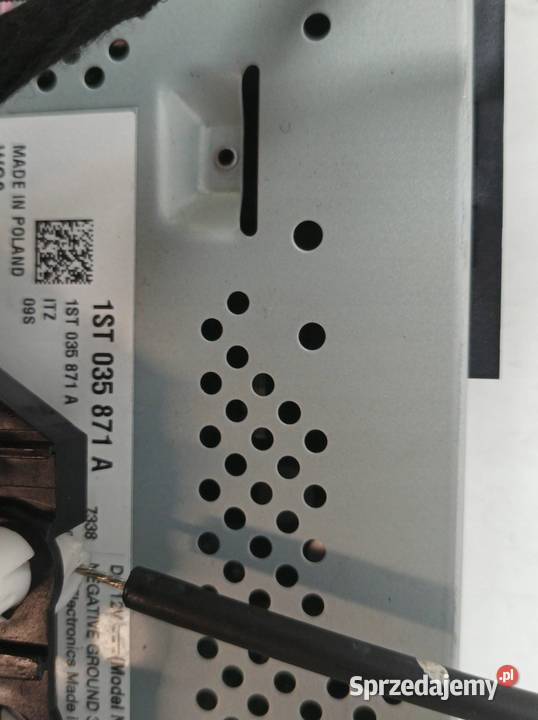 RADIO FABRYCZNE PANEL NAWIEWU 1ST035871A Skoda sprzedam