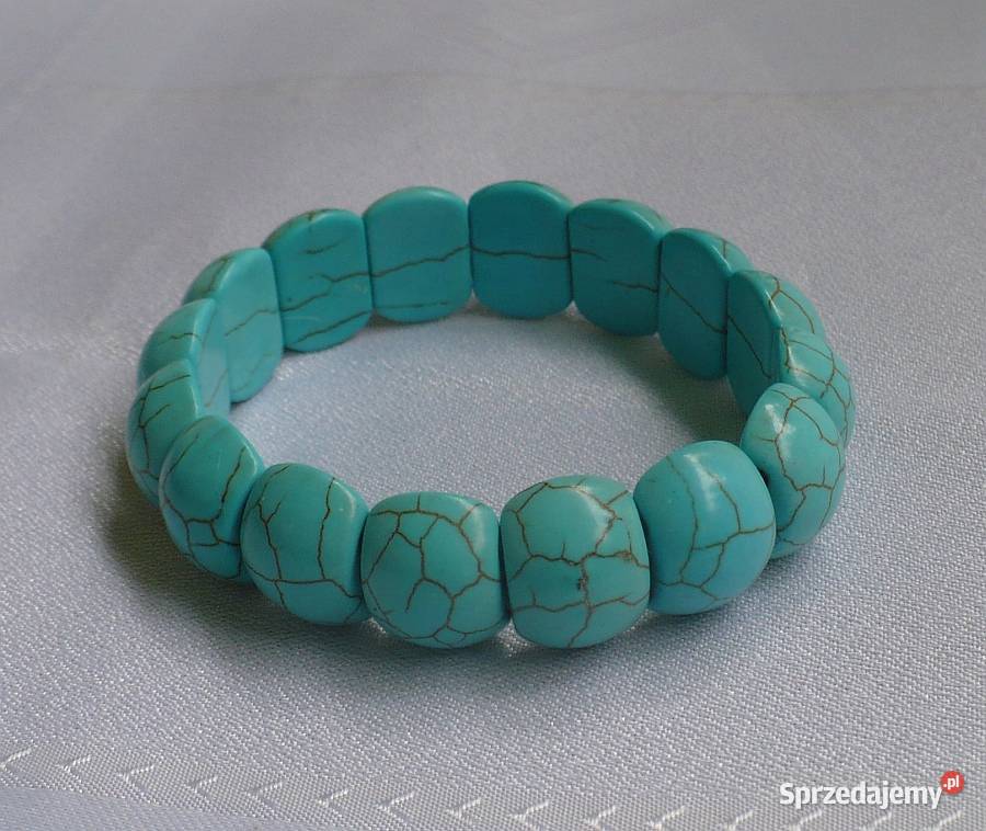 bransoletka z howlitu w kolorze turkusowym Suwałki