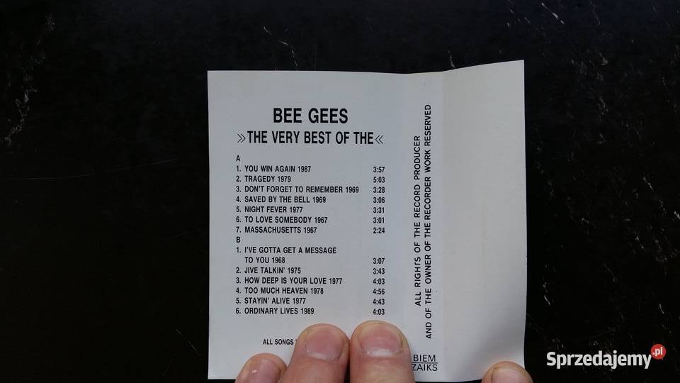 kaseta magnetofonowa Bee Gees The very best wyd Płyty i kasety Siemiatycze