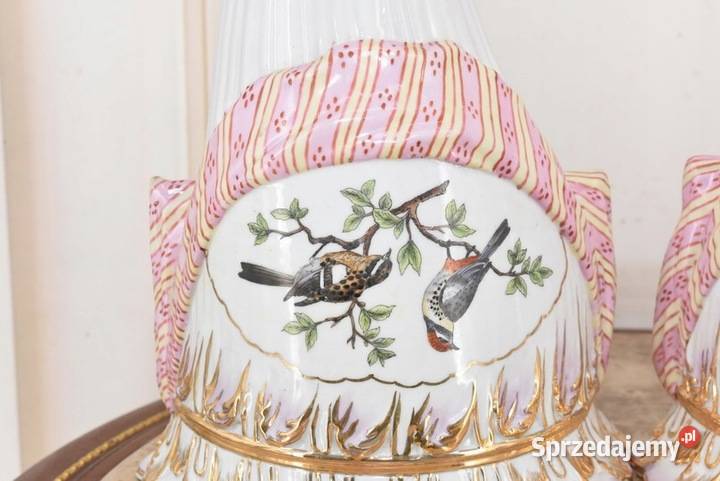 Dwie Porcelanowe Donice Wazony Konsole na Ścianę Kraków