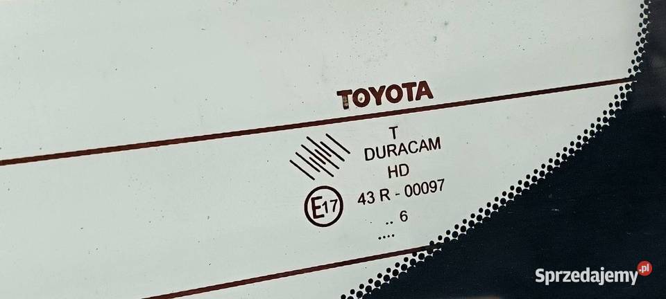 SZYBA TYŁ TOYOTA COROLLA VERSO