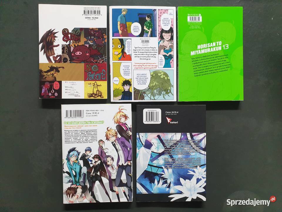 Manga zestaw 5ciu komiksów