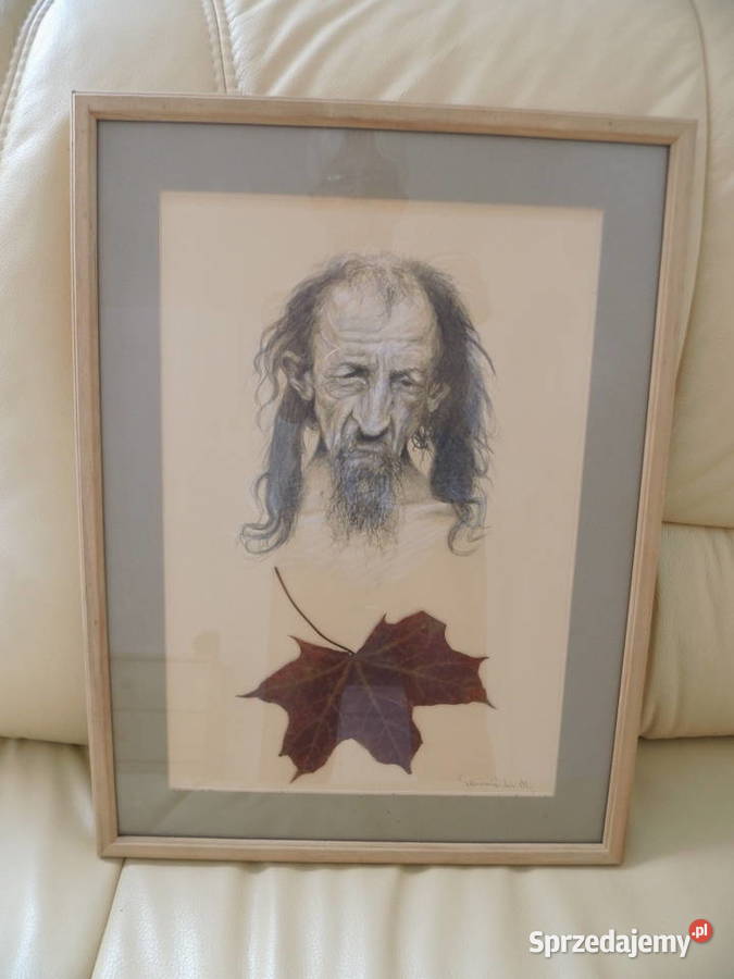 Pastela Stary człowiek Oryginał Radzewice