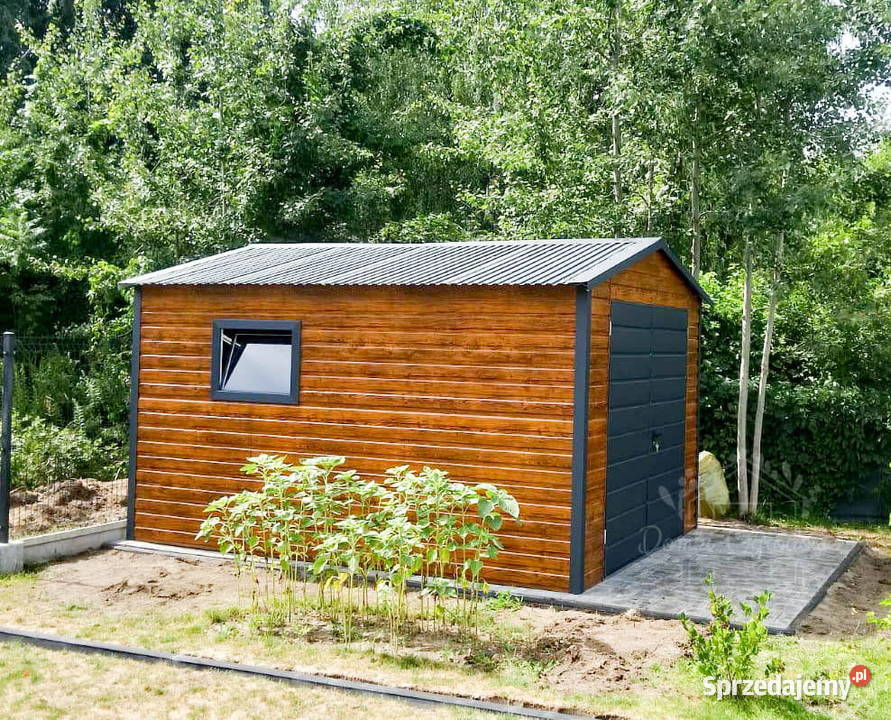SCHOWEK DOMEK OGRODOWY 3m x 5m Brama okno śląskie