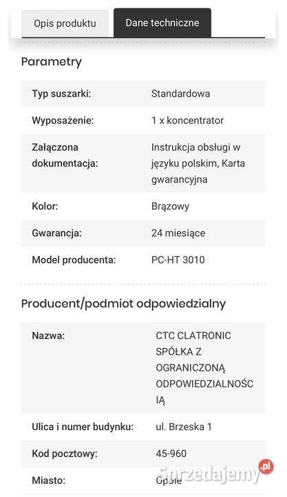 Ergonomiczna i funkcjonalna suszarka PROFICARE Akcesoria do włosów Łódź
