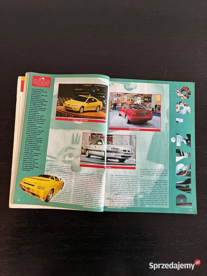 Katalog Samochody Świata 1997 miękka warmińsko-mazurskie Elbląg