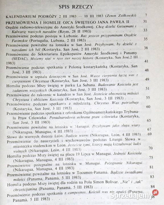 Jan Paweł II w Ameryce Środkowej Jaromila Chełm sprzedam