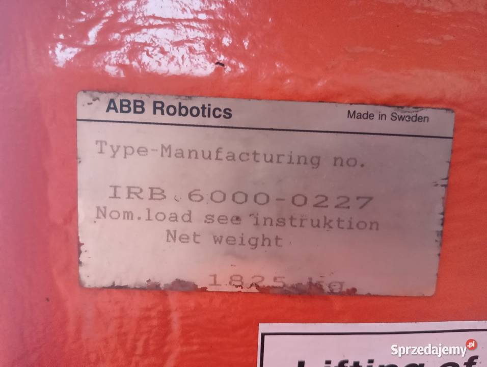 Robot Fanuc ABB IRB 6000 do maszyny przemysłowej Wejherowo sprzedam