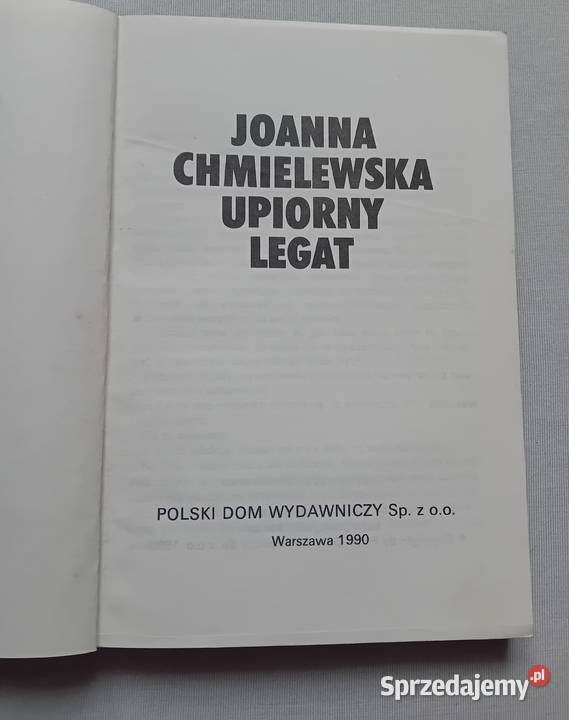 Joanna Chmielewska Upiorny legat PDW 1990 r Koźminek sprzedam