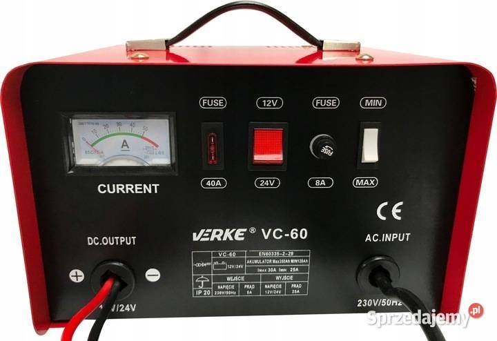VERKE PROSTOWNIK AKUMULATOROWY VC60 12V 24V 30A Chmielnik sprzedam