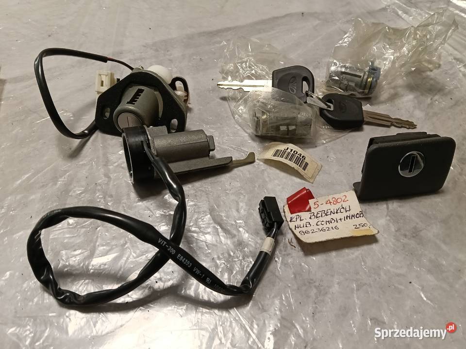 Komplet wkładek zamki z immobiliserem Daewoo osobowe Chorzów