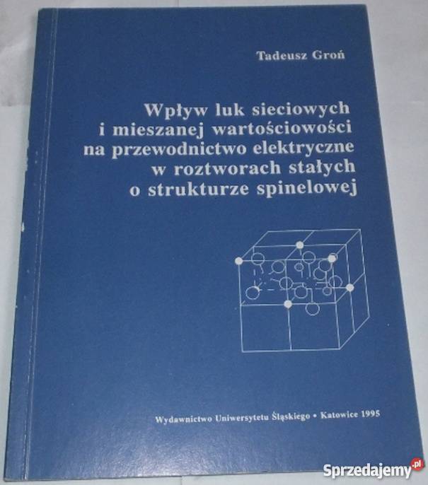 WPLYW LUK SIECIOWYCH I MIESZANEJ WARTOSCIOWOSCI chemia, biochemia Radom sprzedam