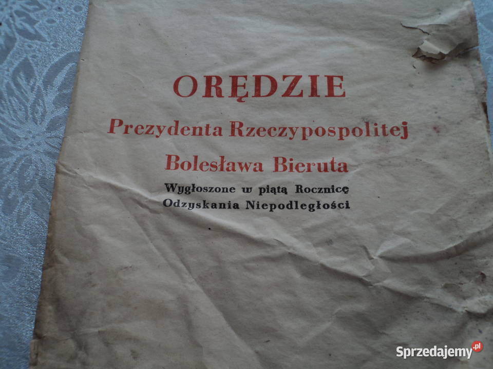 Orędzie prezydenta RP BBieruta w piątą rocznicę Pozostałe Nowy Sącz