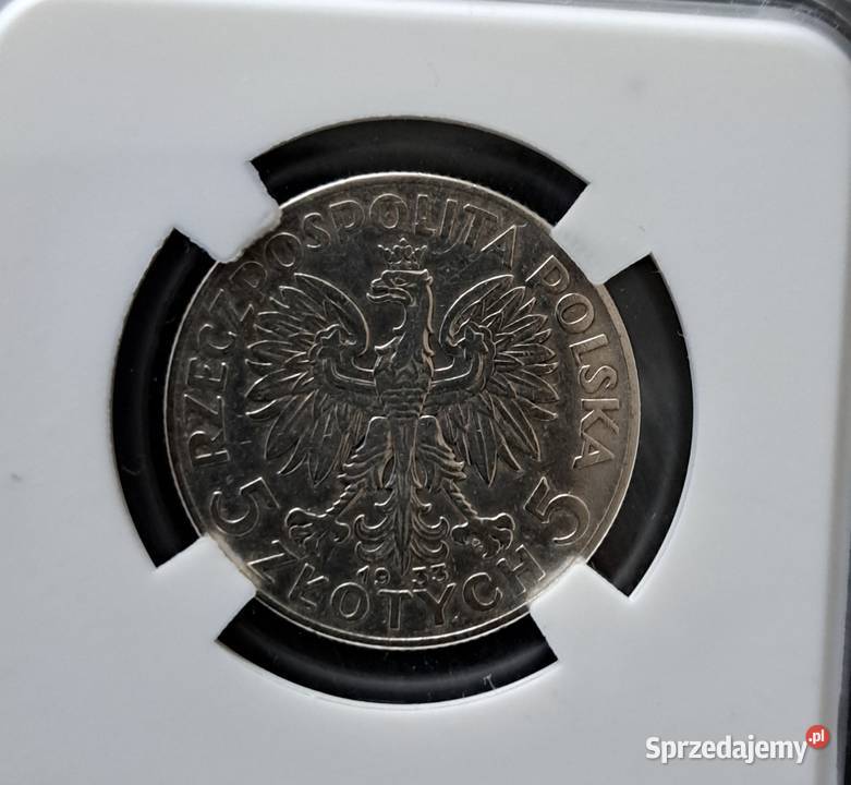 5Polonia 1933r ze znakim menicy Garding Łódź