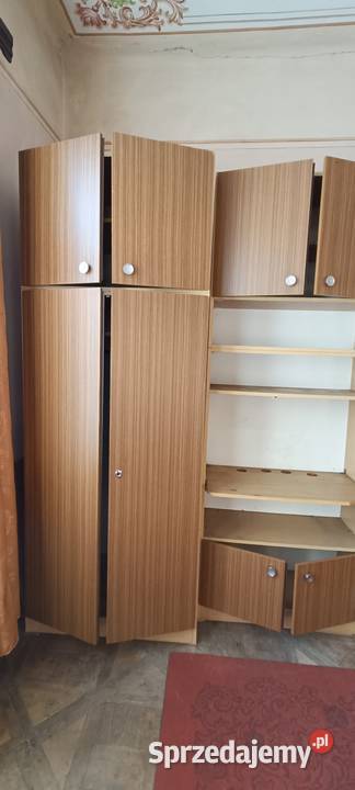 Meblościanka duża PRL Bieszczady 244cm Meblościanki