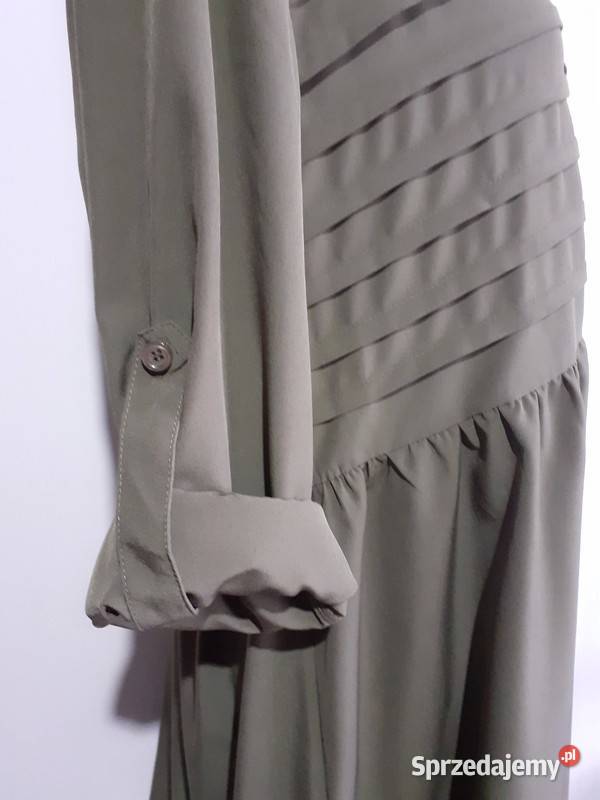 Sukienka rozkloszowana Khaki Chorzów