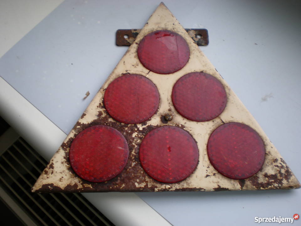 Kolekcjonerski trójkąt odblaskowymetalowy PSPUW zachodniopomorskie Barlinek