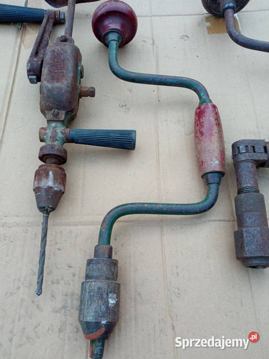 Kolekcjionerskie stare wiertarki ręczne 3 Pozostałe Sosnowiec
