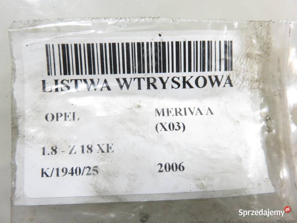 LISTWA WTRYSKOWA OPEL MERIVA A 18 5WS04490