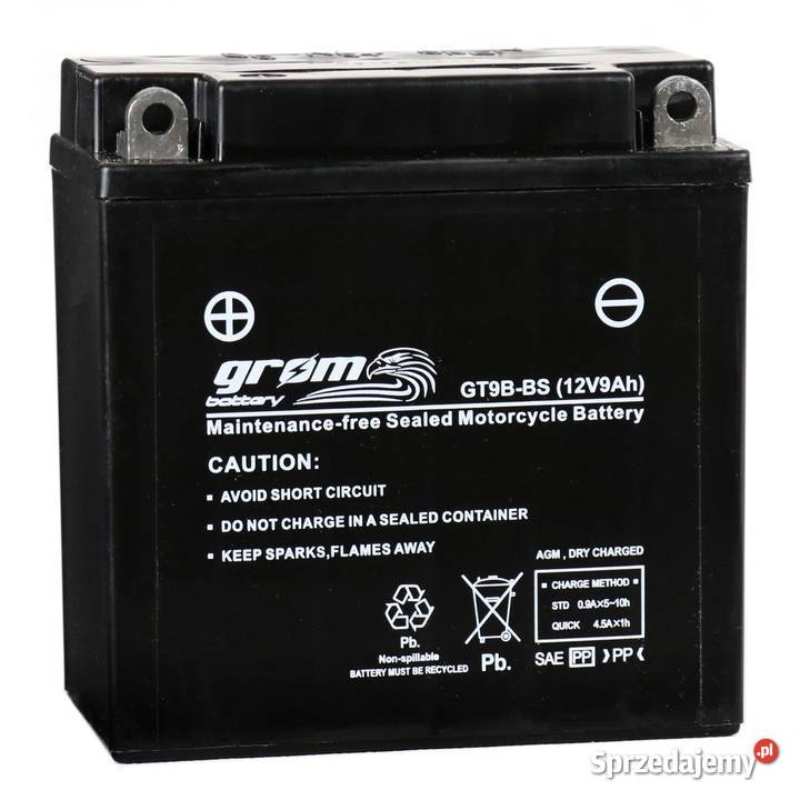 Akumulator motocyklowy GROM GT9BB 12V 9Ah 120A L Szczecin