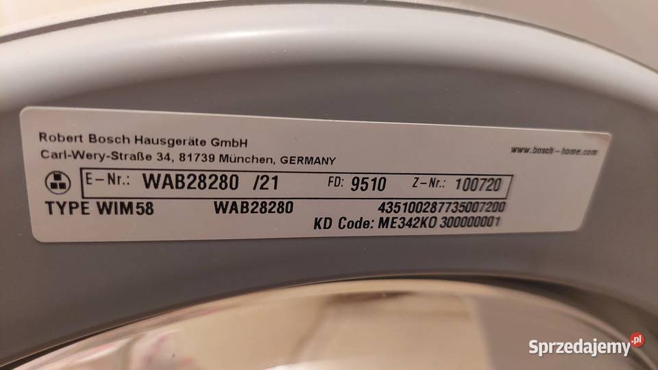 Pralka Bosch 6 Dom i Ogród wielkopolskie Poznań