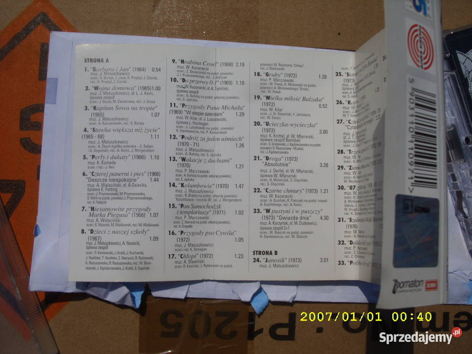 Skladanka kas MELODIE Z ULUBIONYCH SERIALI Wołów