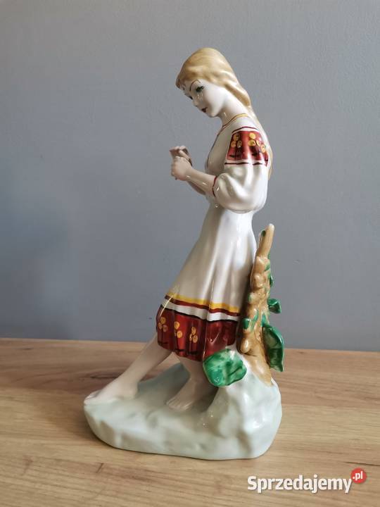 Stara duża figurka porcelanowa Dziewczyna z Katowice sprzedam