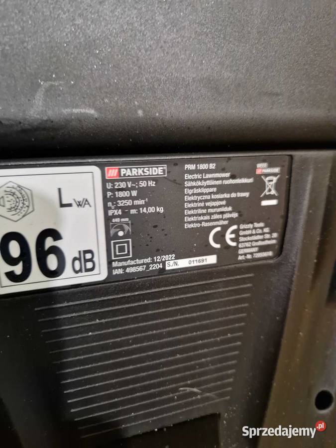 Elektryczna kosiarka do trawy PARKSIDE PRM 1800 Piły łańcuchowe Głogowa