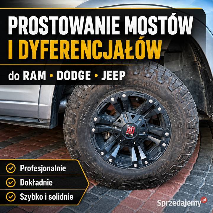 Prostowanie Mostów Dodge RAM Jeep Naprawa Piotrków Trybunalski