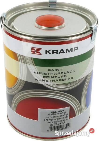 Lakier do maszyn RAL 2009 pomarańczowy drogowy 1 Kamionna sprzedam