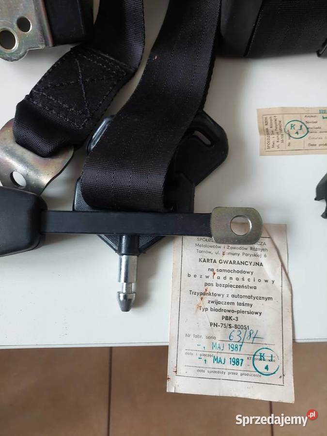 Nowy pas bezwładnościowy fiat 126p