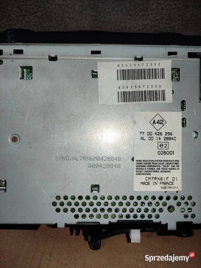 Radio zmieniarka CD Renault Alpine Laguna Lublin sprzedam