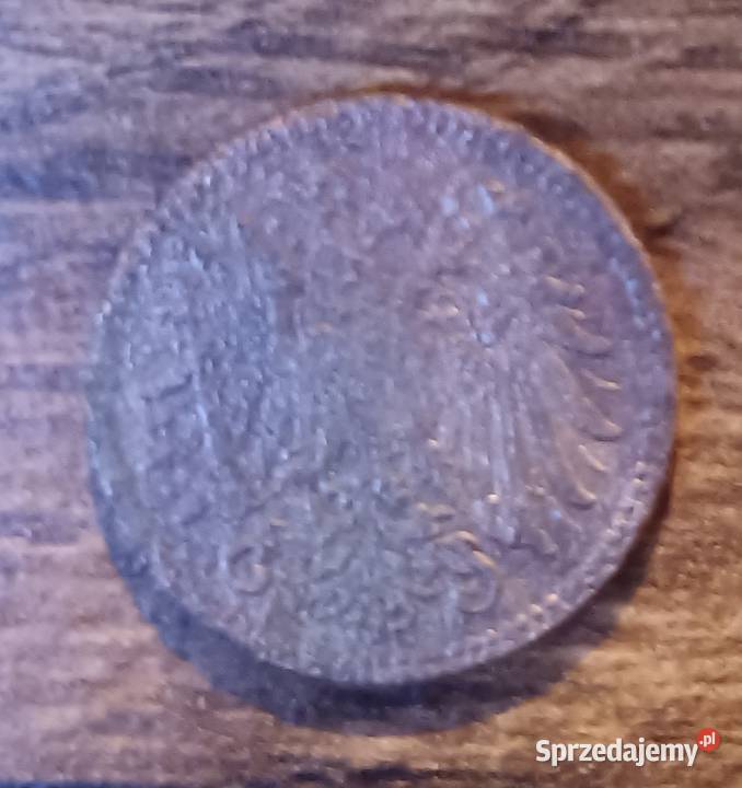 Moneta 1 Heller Halerz Austrowęgierska 1901 małopolskie Zbylitowska Góra